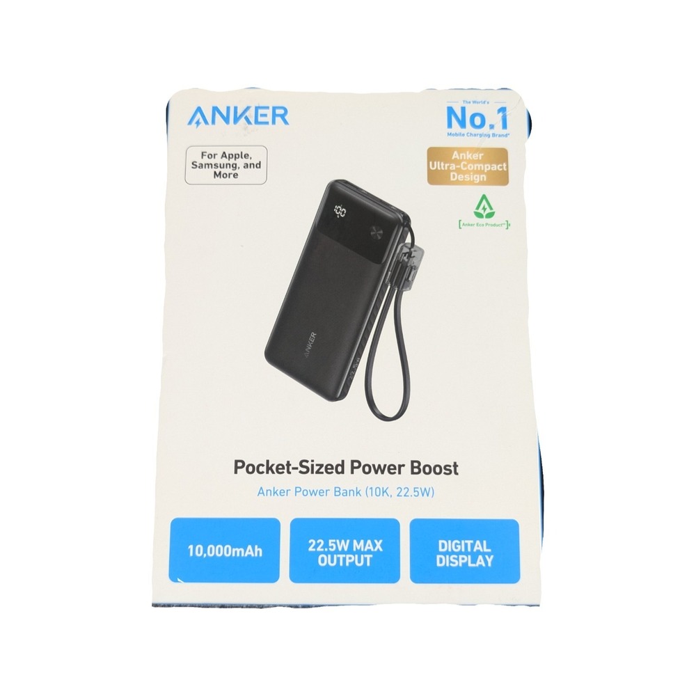 Pp7U Anker Pocket-size Power Boost Power Bank 10000mah 22.5W Max Digital Read⬇️⬇